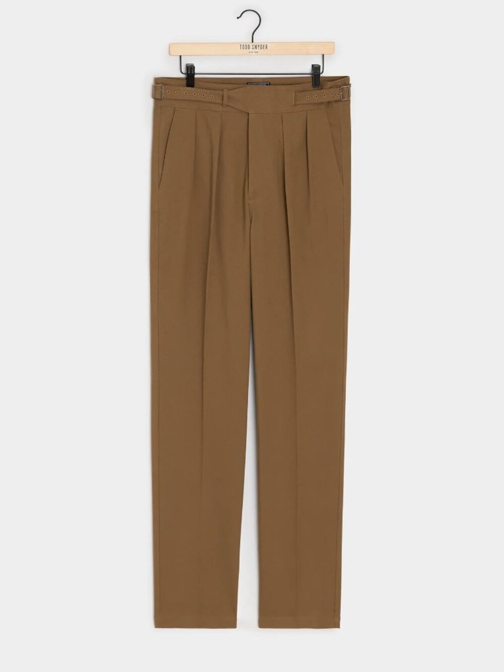 Todd Snyder Italian Cotton Ghurka Trouser in Khaki - Picture 6 of 6